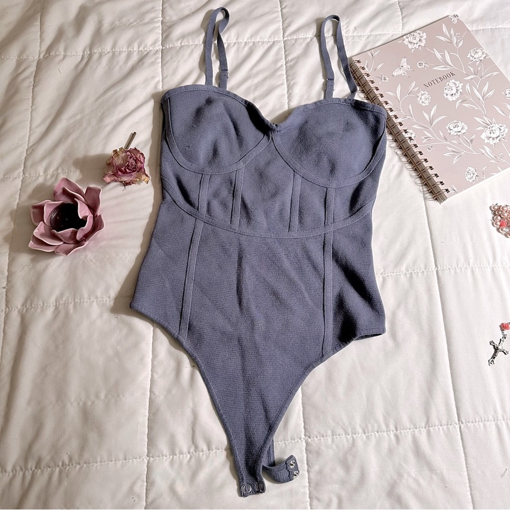 Slate Blue Cami Bodysuit